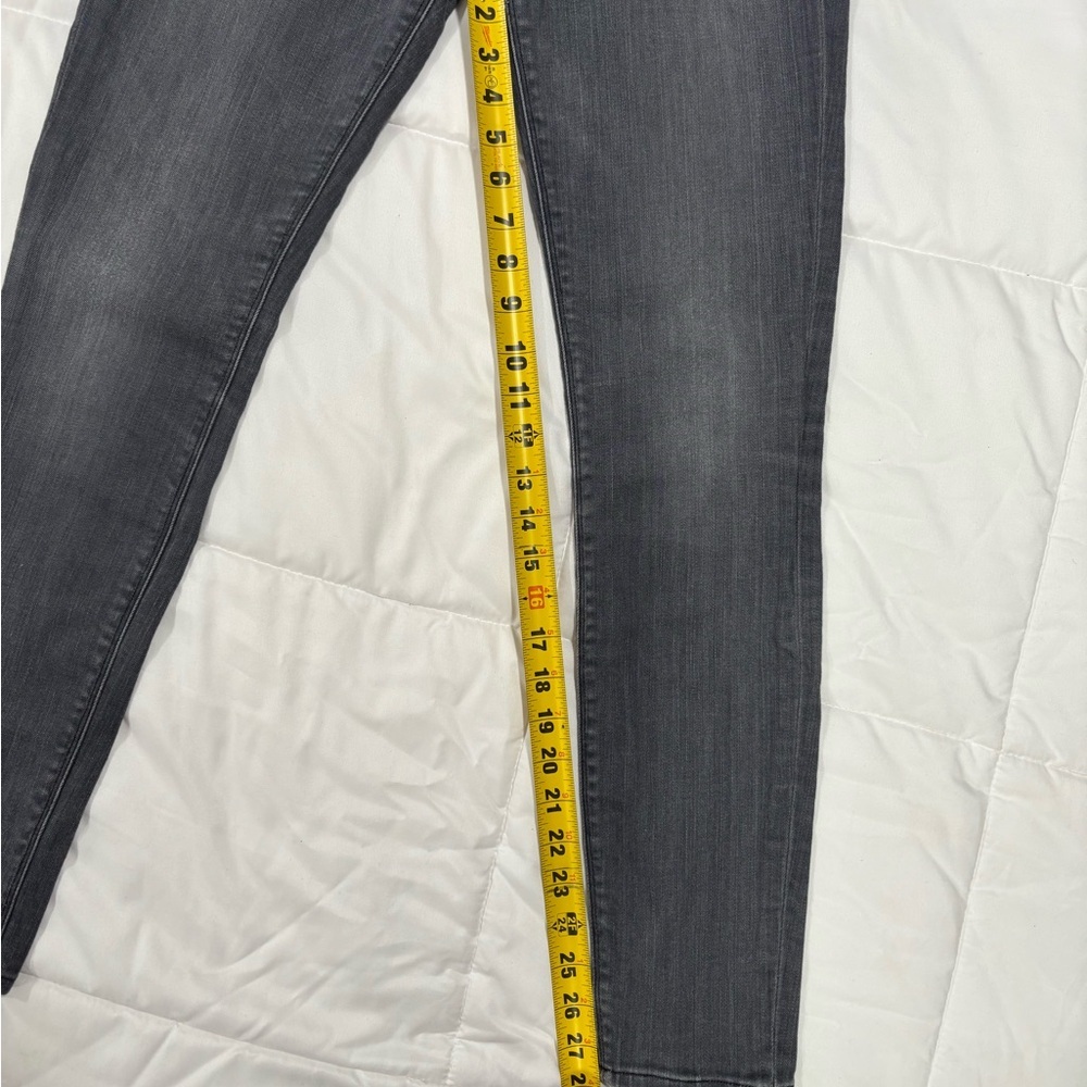 Hudson Stretch Skinny Jeans 27 Gray Mid Rise Made in USA - Picture 4 of 14